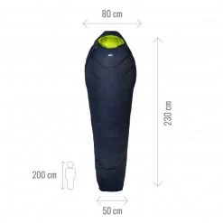 Sac de couchage grande taille - Confort : 5°C - Bleu marine BAIKAL 1100 LONG -Vêtements et Equipements femme Soldes mic1131 7317 3 baikal 1100long saphir 1