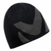 Bonnet noir LOGO BEANIE -Vêtements et Equipements femme Soldes miv7589 8057 bonnet homme noir logo beanie 3