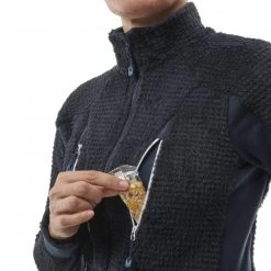 Polaire en Polartec® bleu marine pour femme TRILOGY X WOOL -Vêtements et Equipements femme Soldes miv7969 7517 3 polaire tres chaude femme bleu marine trilogy x wool jkt w 3