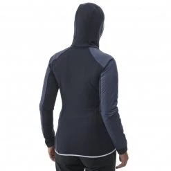 Polaire en Polartec® bleu marine pour femme TRILOGY HYBRID ALPHA -Vêtements et Equipements femme Soldes miv8507 7317 2 polaire femme bleu marine trilogy hybrid alpha hoodie w 3