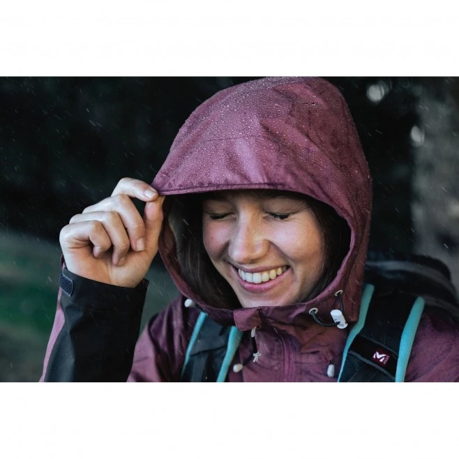 Veste imperméable violette pour femme FITZ ROY III 4 Veste imperméable violette pour femme FITZ ROY III – Image 2