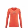 Tee-Shirt orange pour femme TRILOGY ROUND LOGO TS LS W -Vêtements et Equipements femme Soldes miv8979 9355 tri round ls w coral chrome 1