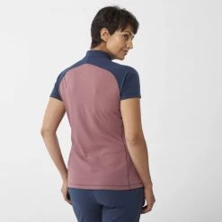 Tee-Shirt violet pour femme MORPHO ZIP SS W 10 Tee-Shirt violet pour femme MORPHO ZIP SS W -Vêtements et Equipements femme Soldes miv9033 9673 2 morpho zip ss w rose brown saphir 1