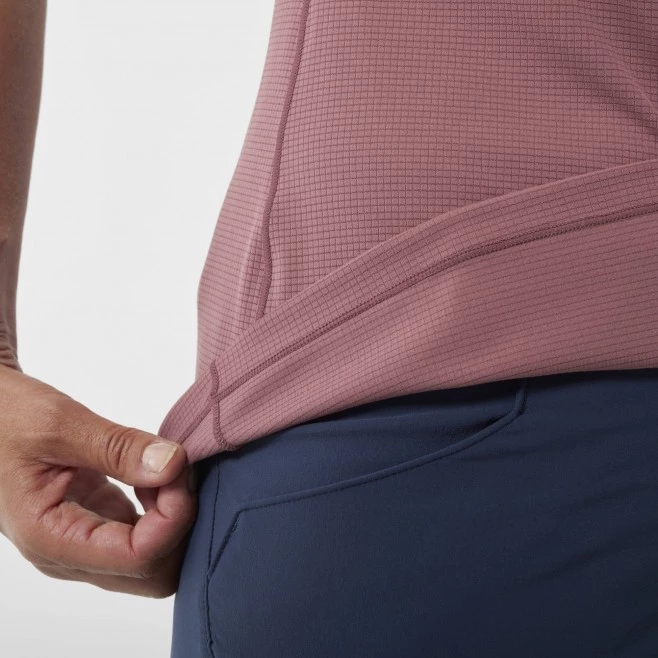 Tee-Shirt violet pour femme MORPHO ZIP SS W 7 Tee-Shirt violet pour femme MORPHO ZIP SS W – Image 5