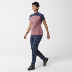 Tee-Shirt violet pour femme MORPHO ZIP SS W 13 Tee-Shirt violet pour femme MORPHO ZIP SS W -Vêtements et Equipements femme Soldes miv9033 9673 6 morpho zip ss w rose brown saphir 1