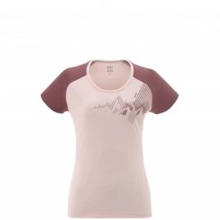 Tee-Shirt rose pour femme ASYM SUMMIT TS SS W