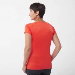 Tee-Shirt orange pour femme HAZY MOUNTAINS TS SS W -Vêtements et Equipements femme Soldes miv9077 9355 2 hazy mtn ts w coral chrome 1