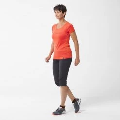 Tee-Shirt orange pour femme HAZY MOUNTAINS TS SS W -Vêtements et Equipements femme Soldes miv9077 9355 4 hazy mtn ts w coral chrome 1