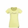 Tee-Shirt jaune pour femme HAZY MOUNTAINS TS SS W -Vêtements et Equipements femme Soldes miv9077 9414 tee shirt manches courtes femme jaune hazy mtn ts w limon 3