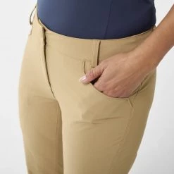 Pantalon de trekking beige pour femme TREKKER STRETCH PANT III W -Vêtements et Equipements femme Soldes miv9113 9643 3 trekker str p w kelp 1 2