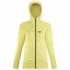 Polaire chaude jaune pour femme LOKKA HOODIE II W -Vêtements et Equipements femme Soldes miv9127 9414 micro polaire femme jaune lokka hoodie ii w 4
