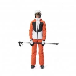 Pantalon de ski orange pour femme NALLO II -Vêtements et Equipements femme Soldes miv9237 9355 2 nallo ii pant w coral chrome 3