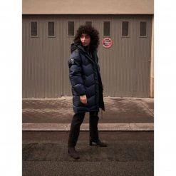 Doudoune longue bleu marine unisexe HERITAGE DOWN -Vêtements et Equipements femme Soldes miv9299 7317 11 heri down pk m saphir 3