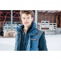 Doudoune sans manches bleu marine unisexe HERITAGE DOWN -Vêtements et Equipements femme Soldes miv9301 7317 14 heri down vst m saphir