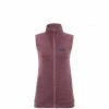 Polaire chaude violette pour femme LOKKA VEST II W -Vêtements et Equipements femme Soldes miv9352 9546 lokka vest ii w rose brown 1