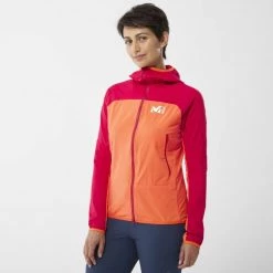 Veste orange pour femme FUSION XCS HOODIE W -Vêtements et Equipements femme Soldes miv9396 9663 1 fusion xcs hd w coral chrome tango 1