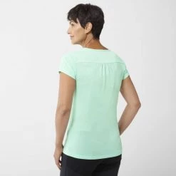 Tee-Shirt turquoise pour femme HIKING JACQUARD TS SS W -Vêtements et Equipements femme Soldes miv9402 9647 2 hiking j ts w beryl 1