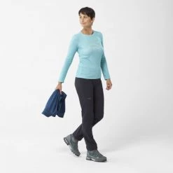 Tee-Shirt bleu pour femme SUNNY FIELDS TS LS W -Vêtements et Equipements femme Soldes miv9405 9457 10 sunny fiel ls w porcelain 1