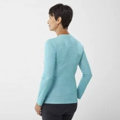 Tee-Shirt bleu pour femme SUNNY FIELDS TS LS W -Vêtements et Equipements femme Soldes miv9405 9457 2 sunny fiel ls w porcelain 1