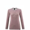 Tee-Shirt violet pour femme SUNNY FIELDS TS LS W -Vêtements et Equipements femme Soldes miv9405 9546 sunny fiel ls w rose brown 1