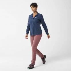 Chemise manches-longues violette pour femme WANAKA LS SHIRT W -Vêtements et Equipements femme Soldes miv9406 7317 10 wanaka shirt w saphir 1