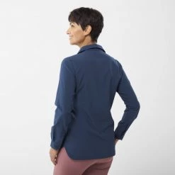 Chemise manches-longues violette pour femme WANAKA LS SHIRT W -Vêtements et Equipements femme Soldes miv9406 7317 5 wanaka shirt w saphir 1