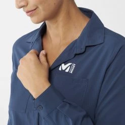 Chemise manches-longues violette pour femme WANAKA LS SHIRT W -Vêtements et Equipements femme Soldes miv9406 7317 6 wanaka shirt w saphir 1