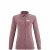 Chemise manches-longues violette pour femme WANAKA LS SHIRT W -Vêtements et Equipements femme Soldes miv9406 9546 wanaka shirt w rose brown 1