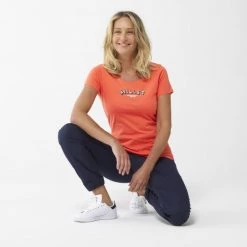 Tee-Shirt en coton rose pour femme MILLET RETRO TS SS W -Vêtements et Equipements femme Soldes miv9416 9355 5 millet ret ss w coral chrome 1 1
