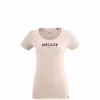 Tee-Shirt en coton rose pour femme MILLET RETRO TS SS W -Vêtements et Equipements femme Soldes miv9416 9415 millet ret ss w pearl 1