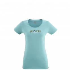 Tee-Shirt en coton bleu pour femme MILLET RETRO TS SS W