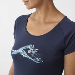 Tee-Shirt bleu marine pour femme TANA II -Vêtements et Equipements femme Soldes miv9417 7317 4 tana ii ts ss w saphir 1 1