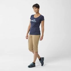 Tee-Shirt orange pour femme TANA II -Vêtements et Equipements femme Soldes miv9417 7317 5 tana ii ts ss w saphir 1