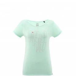 Tee-Shirt turquoise pour femme CRYSTAL TS SS W