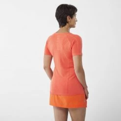 Tee-Shirt respirant orange pour femme LTK SEAMLESS LIGHT II SS W -Vêtements et Equipements femme Soldes miv9429 9355 2 ltkseamles ii w coral chrome 1